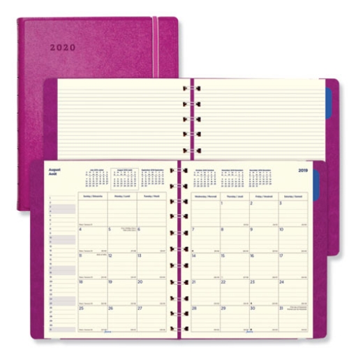 Picture of Soft Touch 17-Month Planner, 10.88 x 8.5, Fuchsia Cover, 17-Month (Aug to Dec): 2023 to 2024