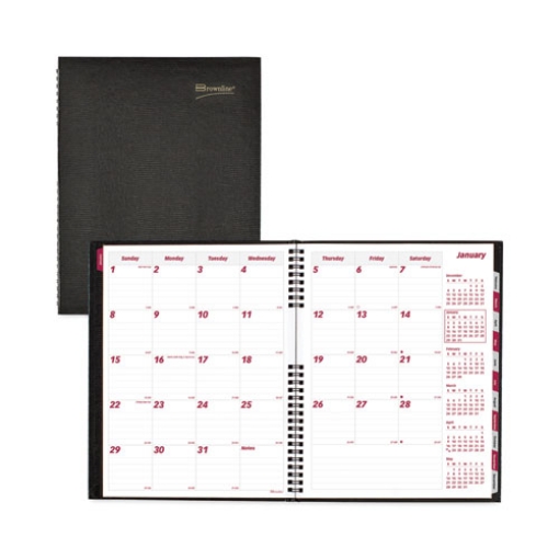 Picture of CoilPro 14-Month Ruled Monthly Planner, 11 x 8.5, Black Cover, 14-Month (Dec to Jan): 2023 to 2025