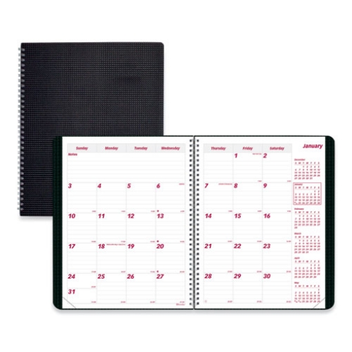 Picture of DuraFlex 14-Month Planner, 11 x 8.5, Black Cover, 14-Month (Dec to Jan): 2023 to 2025