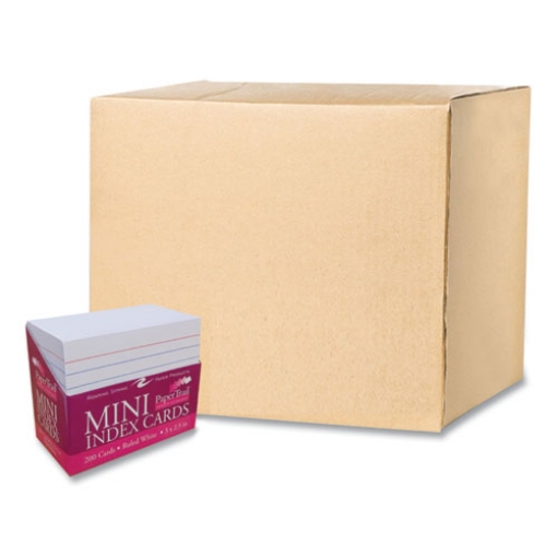 Picture of Trayed Index Cards, Narrow Ruled, 3 x 2.5, 200/Tray, 36/Carton, Ships in 4-6 Business Days