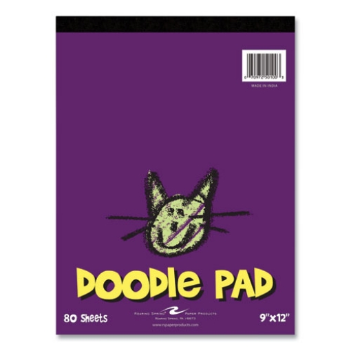 Picture of Kids Doodle Pad, 80 White 9 x 12 Sheets, 12/Carton, Ships in 4-6 Business Days