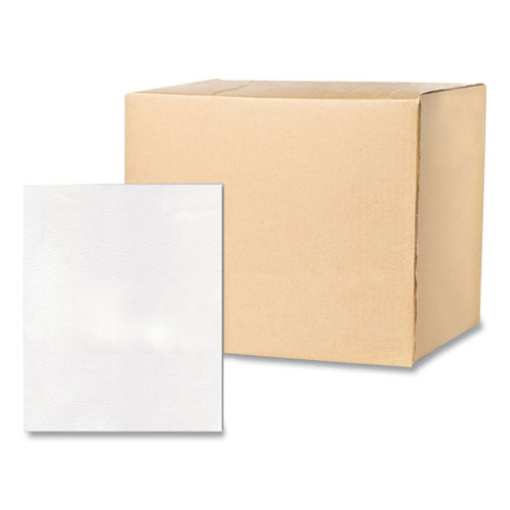 Picture of Pocket Folder, 0.5" Capacity, 11 x 8.5, White, 25/Box, 10 Boxes/Carton, Ships in 4-6 Business Days