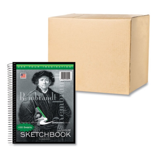 Picture of Sketch Book, 60-lb Drawing Paper Stock, Rembrandt Photography Cover, (100) 11 x 8.5 Sheets,12/CT, Ships in 4-6 Business Days