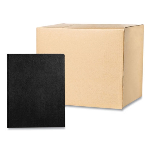 Picture of Pocket Folder with 3 Fasteners, 0.5" Capacity, 11 x 8.5, Black, 25/Box, 10 Boxes/Carton, Ships in 4-6 Business Days