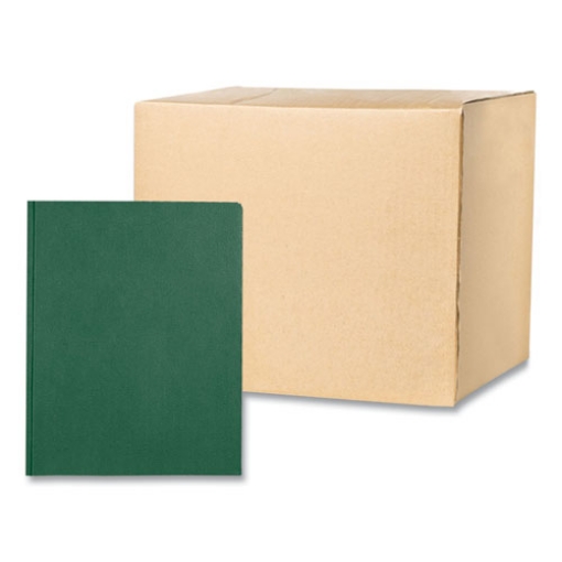 Picture of Pocket Folder with 3 Fasteners, 0.5" Capacity, 11 x 8.5, Dark Green, 25/Box, 10 Boxes/Carton, Ships in 4-6 Business Days