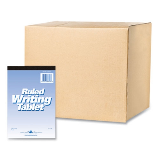 Picture of Writing Tablet, Wide/Legal Rule, 100 White 6 x 9 Sheets, 48/Carton, Ships in 4-6 Business Days