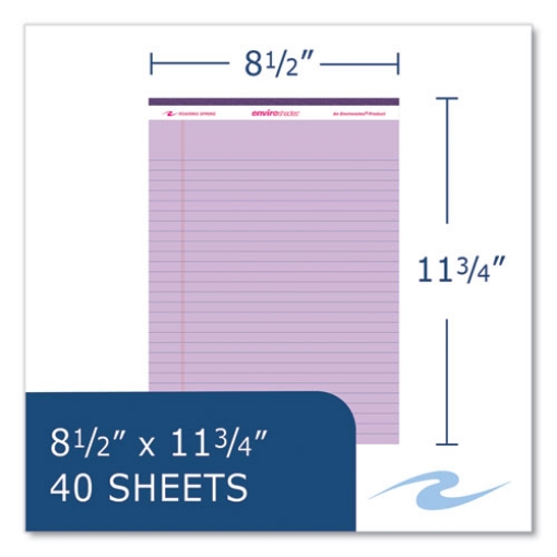 Picture of Enviroshades Legal Notepads, 40 Assorted 8.5 x 11.75 Sheets, 54 Notepads/Carton, Ships in 4-6 Business Days