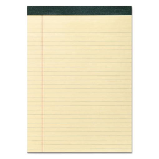 Picture of Recycled Legal Pad, Wide/legal Rule, 40 Canary-Yellow 8.5 X 11 Sheets, Dozen