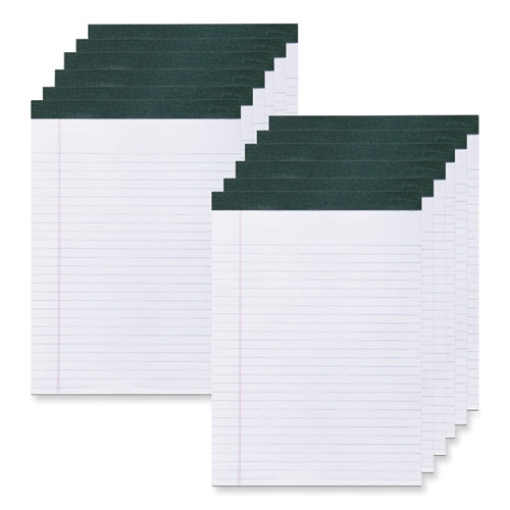 Picture of Recycled Legal Pad, Wide/legal Rule, 40 White 8.5 X 11 Sheets, Dozen