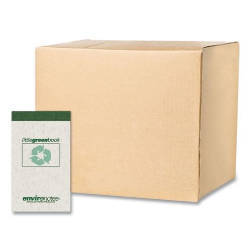 Picture of Little Green Memo Book, Narrow Rule, Gray Cover, (60) 3 x 5 Sheets, 48/Carton, Ships in 4-6 Business Days