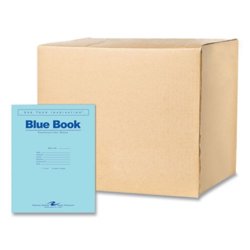 Picture of Examination Blue Books, Wide/Legal Rule, Blue Cover, (8) 11 x 8.5 Sheets, 500/Carton, Ships in 4-6 Business Days