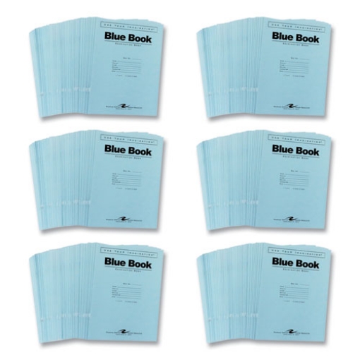 Picture of Examination Blue Book, Wide/Legal Rule, Blue Cover, (10) 11 x 8.5 Sheets, 300/Carton, Ships in 4-6 Business Days