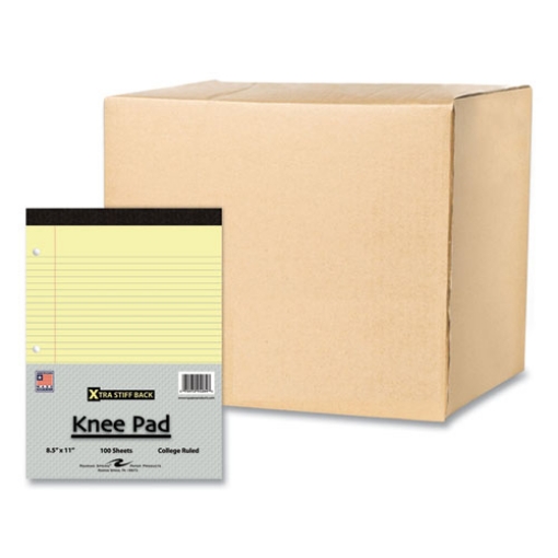 Picture of Stiff-Back Pad, Medium/College Rule, 100 Canary 8.5 x 11 Sheets, 36/Carton, Ships in 4-6 Business Days