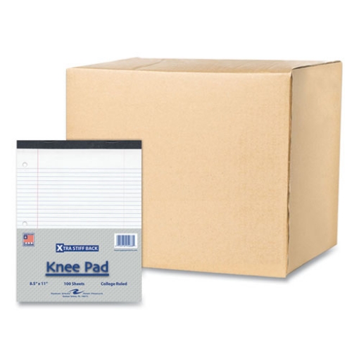 Picture of Stiff-Back Pad, Medium/College Rule, 100 White 8.5 x 11 Sheets, 36/Carton, Ships in 4-6 Business Days