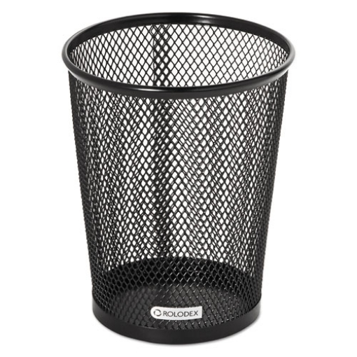 Picture of Nestable Jumbo Wire Mesh Pencil Cup, 4.38" Diameter x 5.4"h, Black