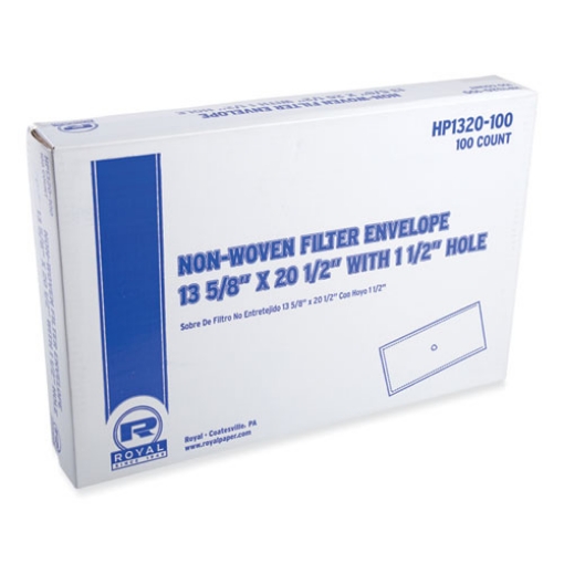 Picture of filter envelope, fry oil, 13.75" x 20.75" with 1.5" hole, 100/carton