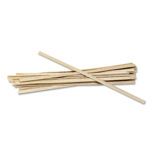Picture of Wood Coffee Stirrers, 5.5", 10,000/carton