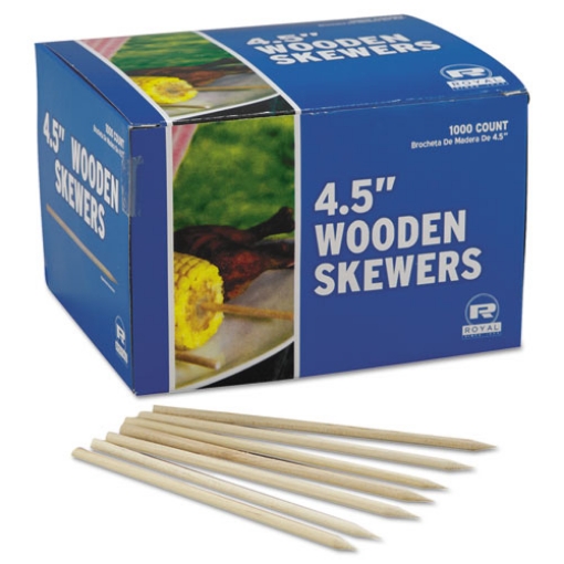 Picture of Wooden Skewers, 4 1/2 Inches, 10000/carton