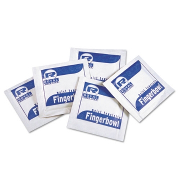 Picture of Moist Towelettes, Individually Wrapped, 4 x 6, Lemon Scent, White, 1,000/Carton