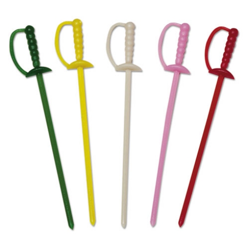 Picture of Sword Picks, 3.25", Assorted Colors, 10,000/Carton