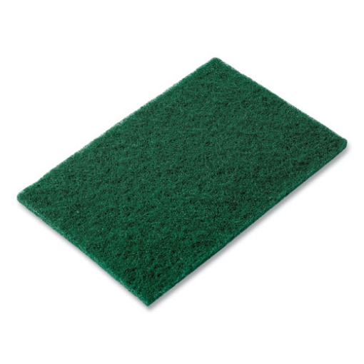 Picture of Medium-Duty Scouring Pad, 6 X 9, Green, 10 Pads/pack, 6 Packs/carton