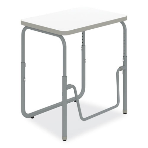 Picture of AlphaBetter 2.0 Height-Adjust Student Desk with Pendulum Bar, 27.75 x 19.75 x 22 to 30, Dry Erase, Ships in 1-3 Business Days