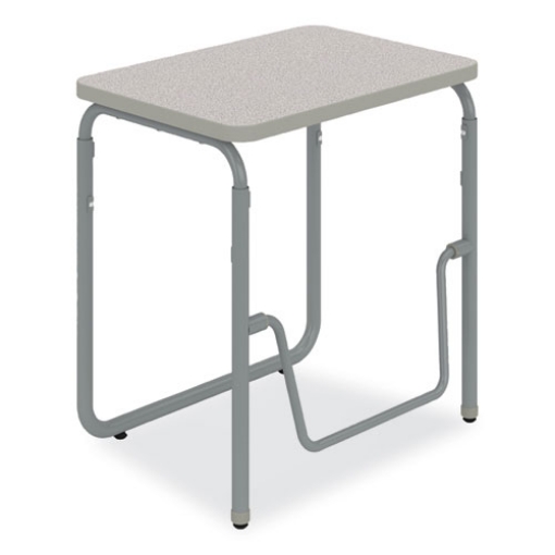 Picture of AlphaBetter 2.0 Height-Adjust Student Desk with Pendulum Bar, 27.75 x 19.75 x 29 to 43, Dry Erase, Ships in 1-3 Business Days