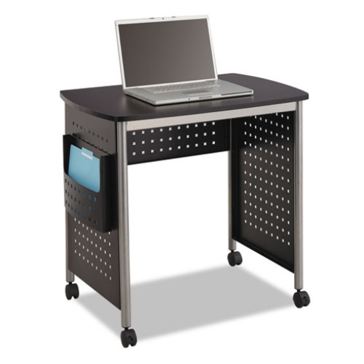 Picture of Scoot Desk, 32.25" X 22" X 30.5", Black/silver