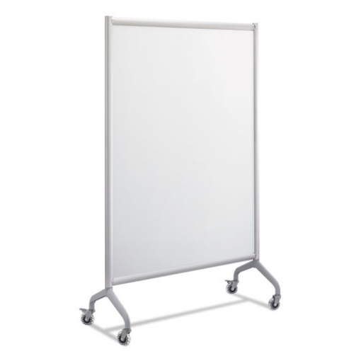 Picture of Rumba Full Panel Whiteboard Collaboration Screen, 42w X 16d X 66h, White/gray