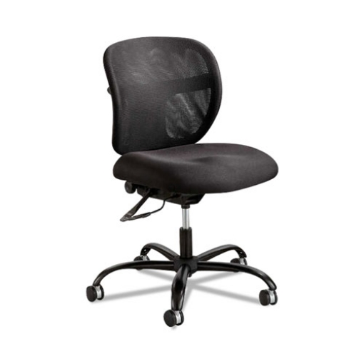 Picture of Vue Intensive-Use Mesh Task Chair, Supports Up To 500 Lb, 18.5" To 21" Seat Height, Black Vinyl Seat/back, Black Base