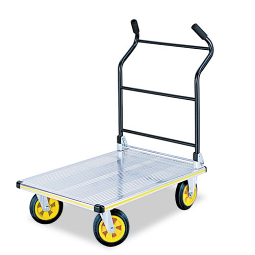 Picture of Stow-Away Platform Truck, 1,000 Lb Capacity, 24 X 39 X 40, Aluminum/black