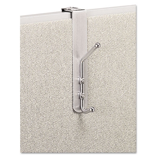 Picture of Over-The-Panel Double-Garment Hook, Satin Aluminum/chrome