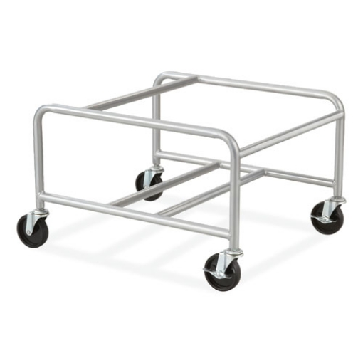 Picture of Sled Base Stack Chair Cart, Metal, 500 lb Capacity, 23.5" x 27.5" x 17", Silver, Ships in 1-3 Business Days