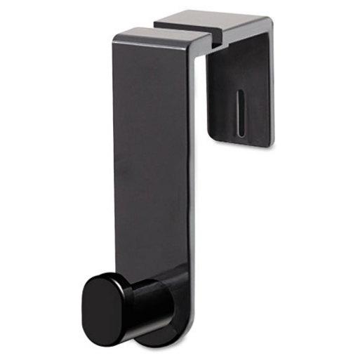 Picture of plastic coat hook, 1-hook, 1.75 x 5.25 x 4, black