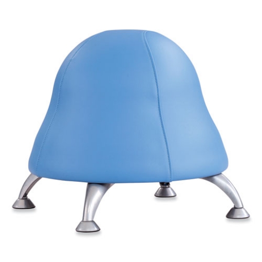 Picture of Runtz Ball Chair, Backless, Supports Up to 250 lb, Baby Blue Vinyl Seat, Silver Base, Ships in 1-3 Business Days