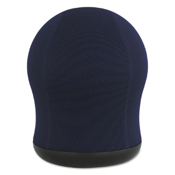 Picture of Zenergy Swivel Ball Chair, Backless, Supports Up to 250 lb, Blue Seat, Black Base, Ships in 1-3 Business Days
