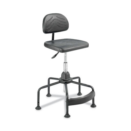 Picture of Task Master Economy Industrial Chair, Supports Up To 250 Lb, 17" To 35" Seat Height, Black