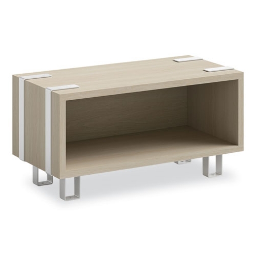 Picture of Ready Home Office Small Stackable Storage, 1-Shelf, 24w x 12d x 12.25h, Beige/White, Ships in 1-3 Business Days