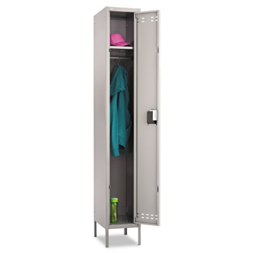 Picture of Single-Tier Locker, 12w X 18d X 78h, Two-Tone Gray