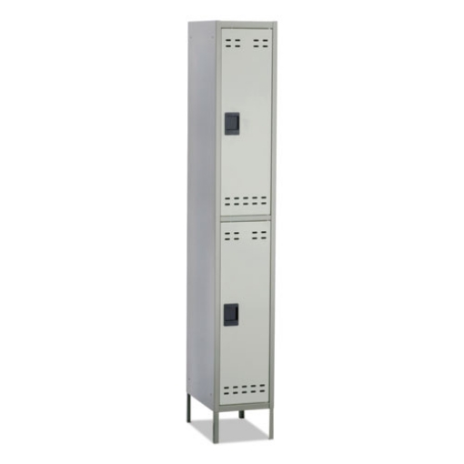 Picture of Double-Tier Locker, 12w X 18d X 78h, Two-Tone Gray