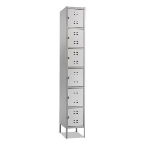 Picture of Box Locker, 12w X 18d X 78h, Two-Tone Gray