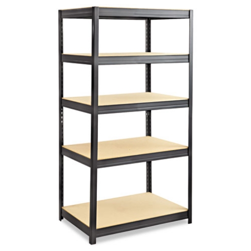 Picture of Boltless Steel/particleboard Shelving, Five-Shelf, 36w X 24d X 72h, Black