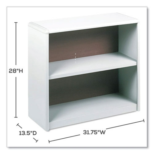 Picture of ValueMate Economy Bookcase, Two-Shelf, 31.75w x 13.5d x 28h, Gray, Ships in 1-3 Business Days