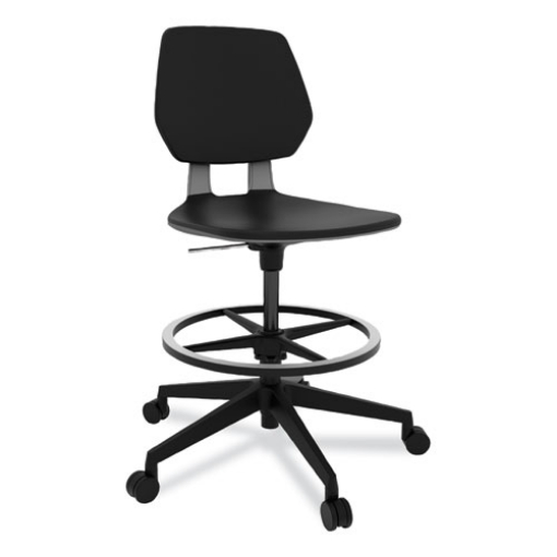 Picture of Commute Extended Height Task Chair, Up to 275 lb, 22.25" to 32.25" Seat Height, Black Seat/Back/Base, Ships in 1-3 Bus Days