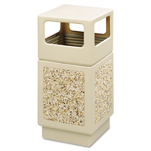Picture of Canmeleon Aggregate Panel Receptacles, Side-Open, 38 gal, Polyethylene, Tan, Ships in 1-3 Business Days