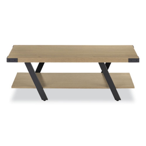 Picture of Coffee Table, Rectangular, 48 x 23.75 x 16, Sand Dune Top, Black Base, Ships in 1-3 Business Days