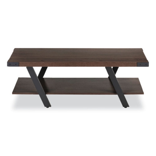 Picture of Coffee Table, Rectangular, 48 x 23.75 x 16, Southern Tobacco Top, Black Base, Ships in 1-3 Business Days