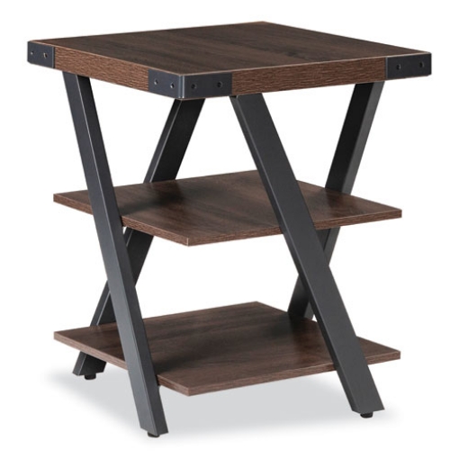 Picture of End Table, Square, 20 x 20 x 25, Southern Tobacco Top, Black Base, Ships in 1-3 Business Days