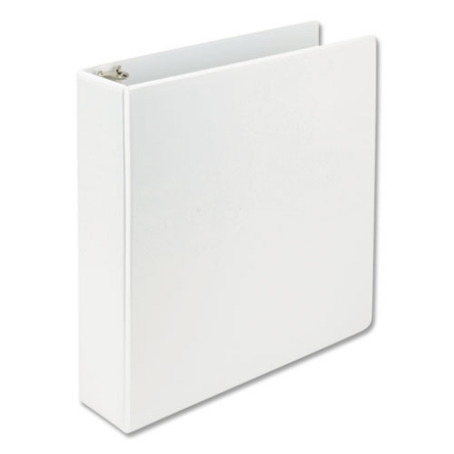 Picture of earth's choice plant-based d-ring view binder, 3 rings, 2" capacity, 11 x 8.5, white