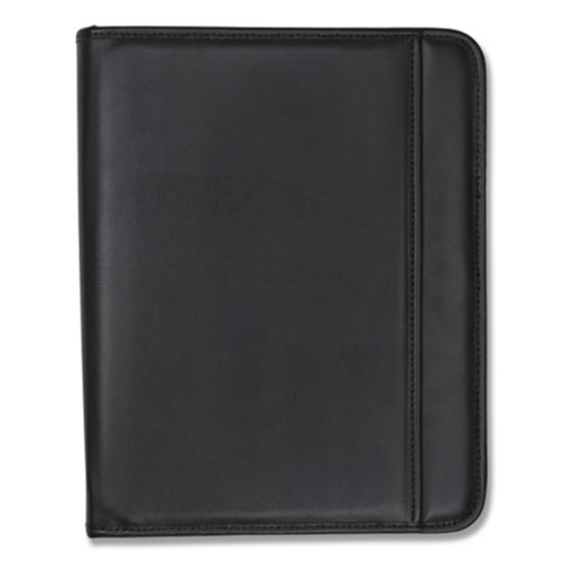 Picture of Professional Zippered Pad Holder, Pockets/slots, Writing Pad, Black